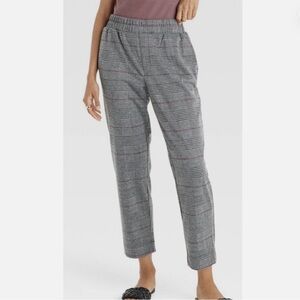 A New Day Plaid Straight Leg Cropped Pants Size XL